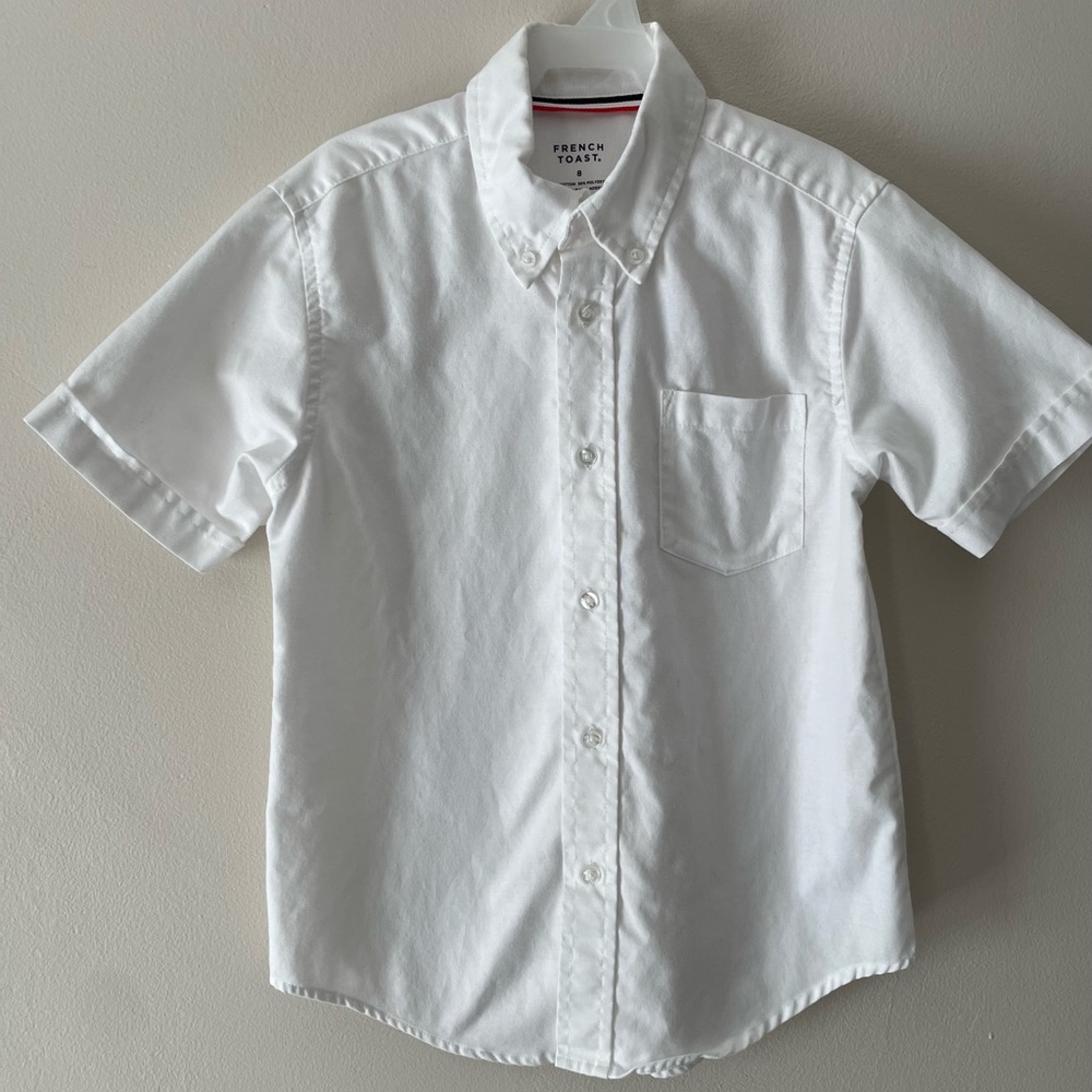 Boys French Toast Short Sleeve Dress Shirt Size 8